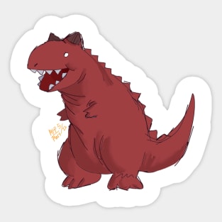 Tiny carnotaurus Sticker